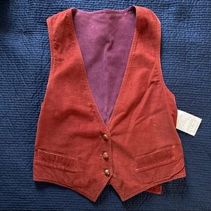 Vintage 1970s Little Corduroy Vest